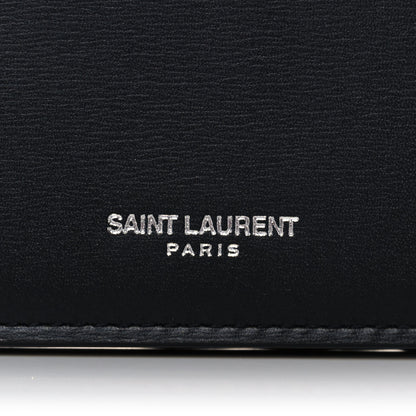 Saint Laurent Calfskin Fragments Flap Wallet Black 9 of 12
