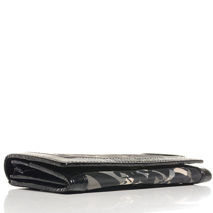 Burberry Nylon Beat Check Floral Continental Wallet Black 4 of 7
