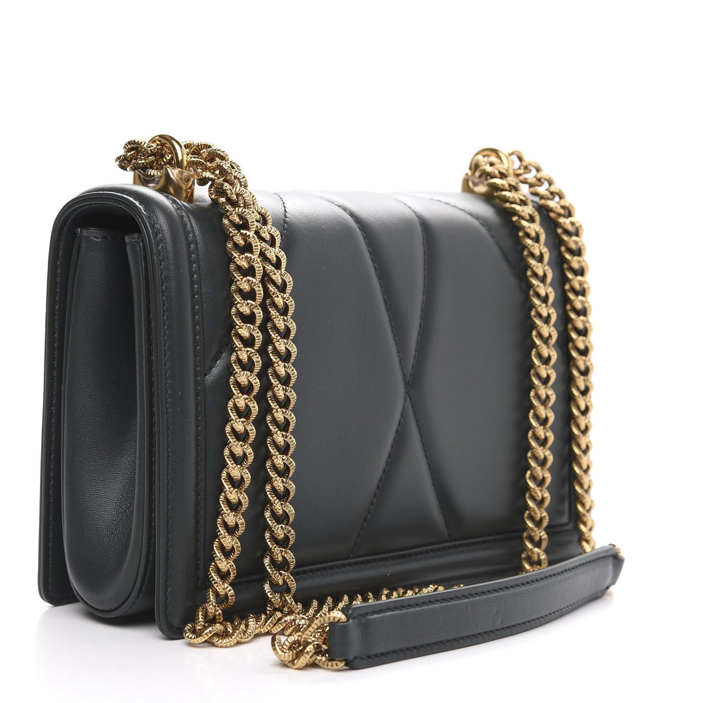 Calfskin Medium Devotion Crossbody Bag Green