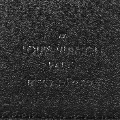 Louis Vuitton Calfskin Monogram Shadow Brazza Wallet Black 6 of 8