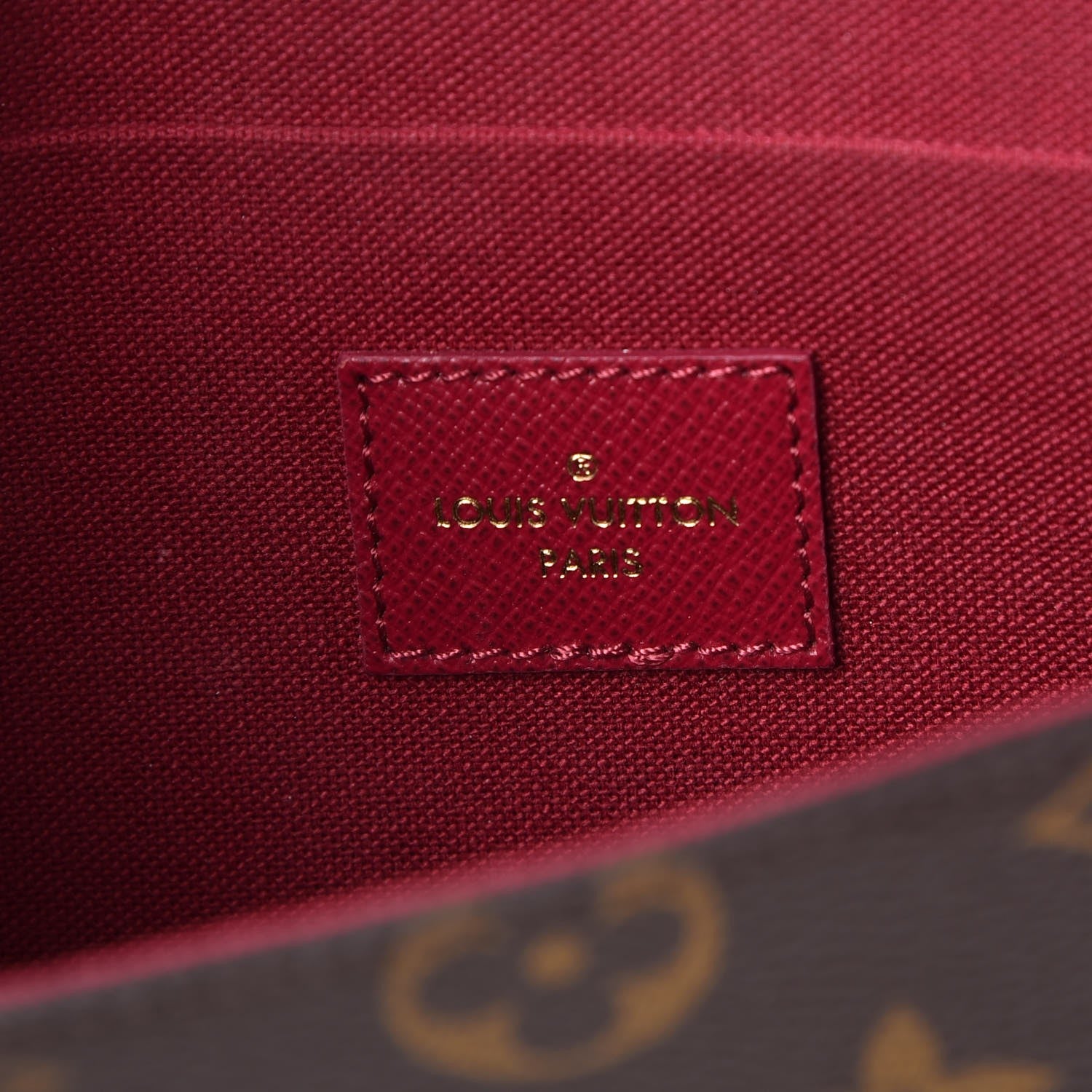 Louis Vuitton Monogram Pochette Felicie Chain Wallet Fuchsia 5 of 12
