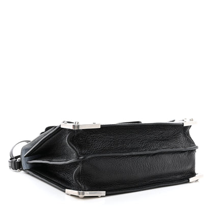 Prada Glace Calfskin Large Soft Cahier Bag Black 4 of 13