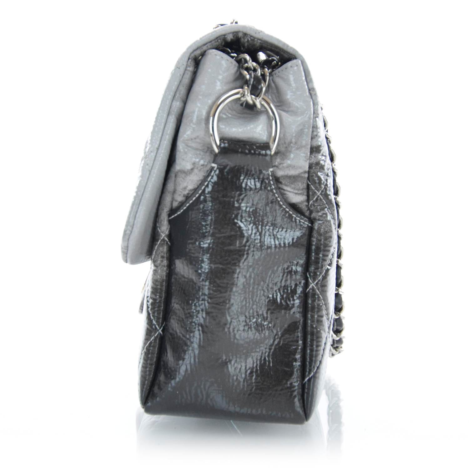 Chanel Vinyl Quilted Melrose Degrade Jumbo Flap 4 of 9