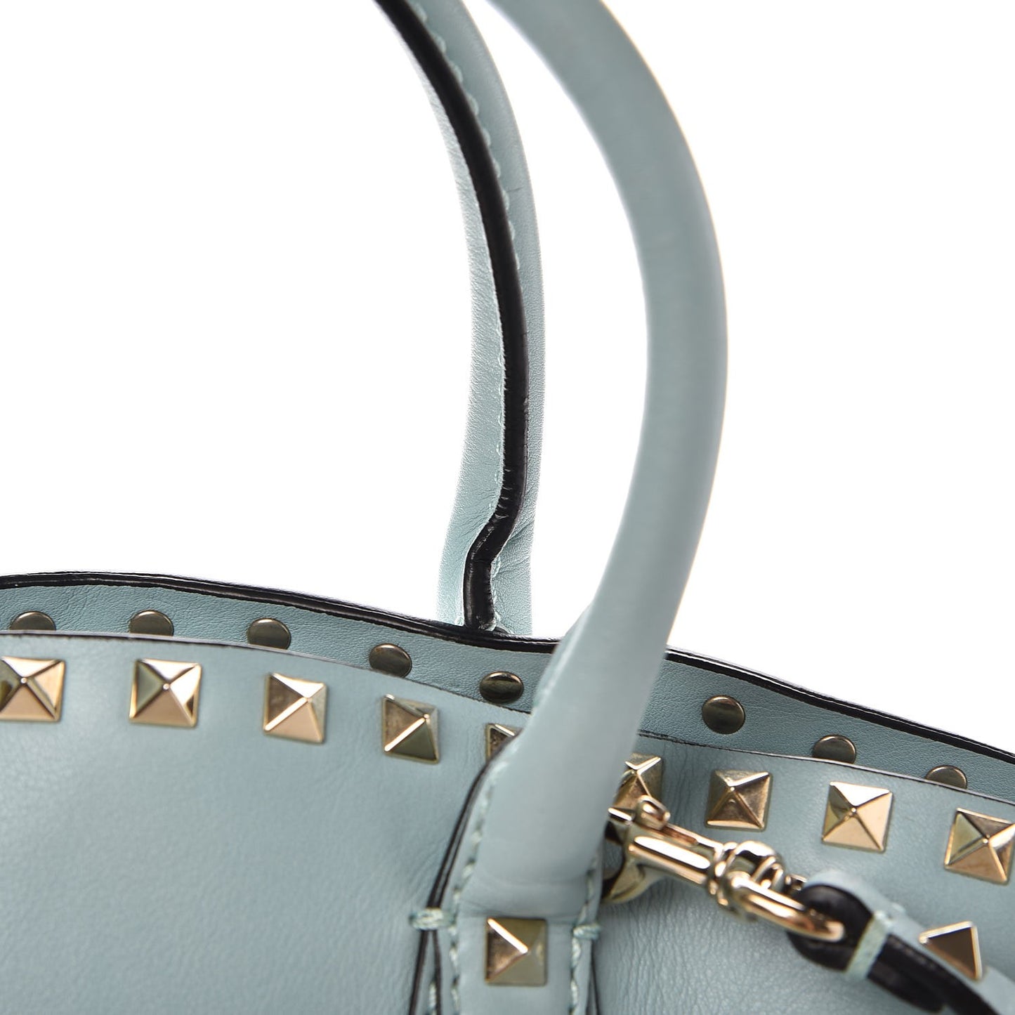 Vitello Rockstud Dome Shopper Baby Blue