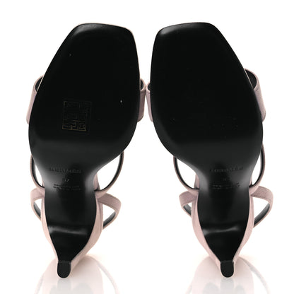 Hermes Suede Goatskin Glamour 95 Sandals 37 Rose Porcelaine 7 of 15