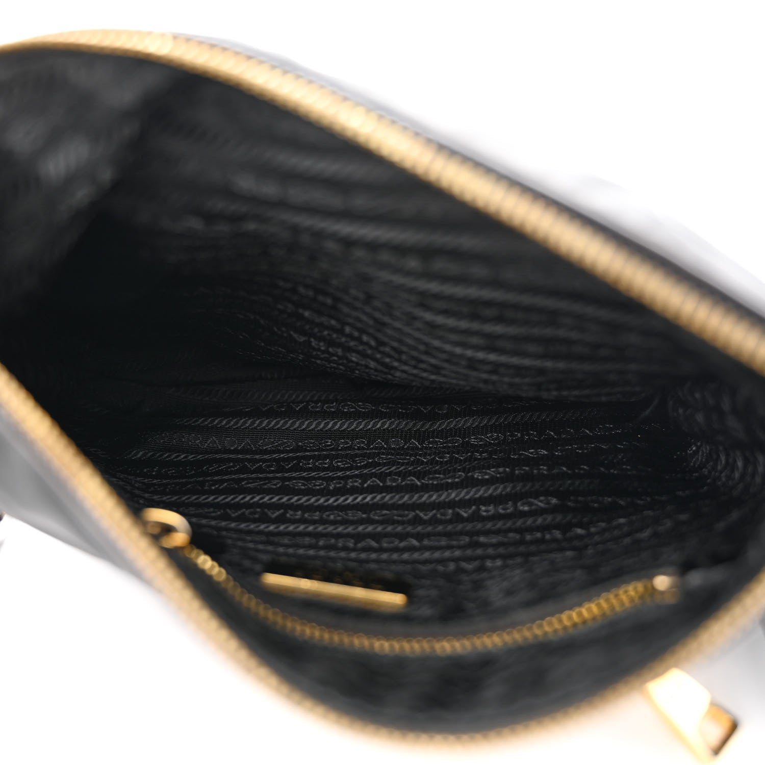 Prada Tessuto Nylon Calfskin Crossbody Bag Black 5 of 14