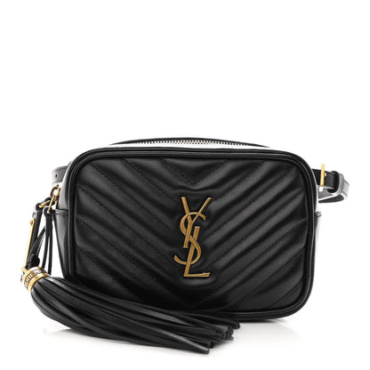 Saint Laurent Calfskin Matelasse Monogram Lou Belt Bag Black 1 of 9