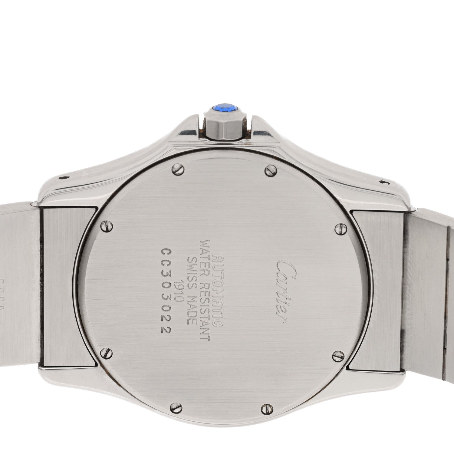 Cartier Stainless Steel 18K Yellow Gold 33mm Santos Ronde Automatic Watch 4 of 4