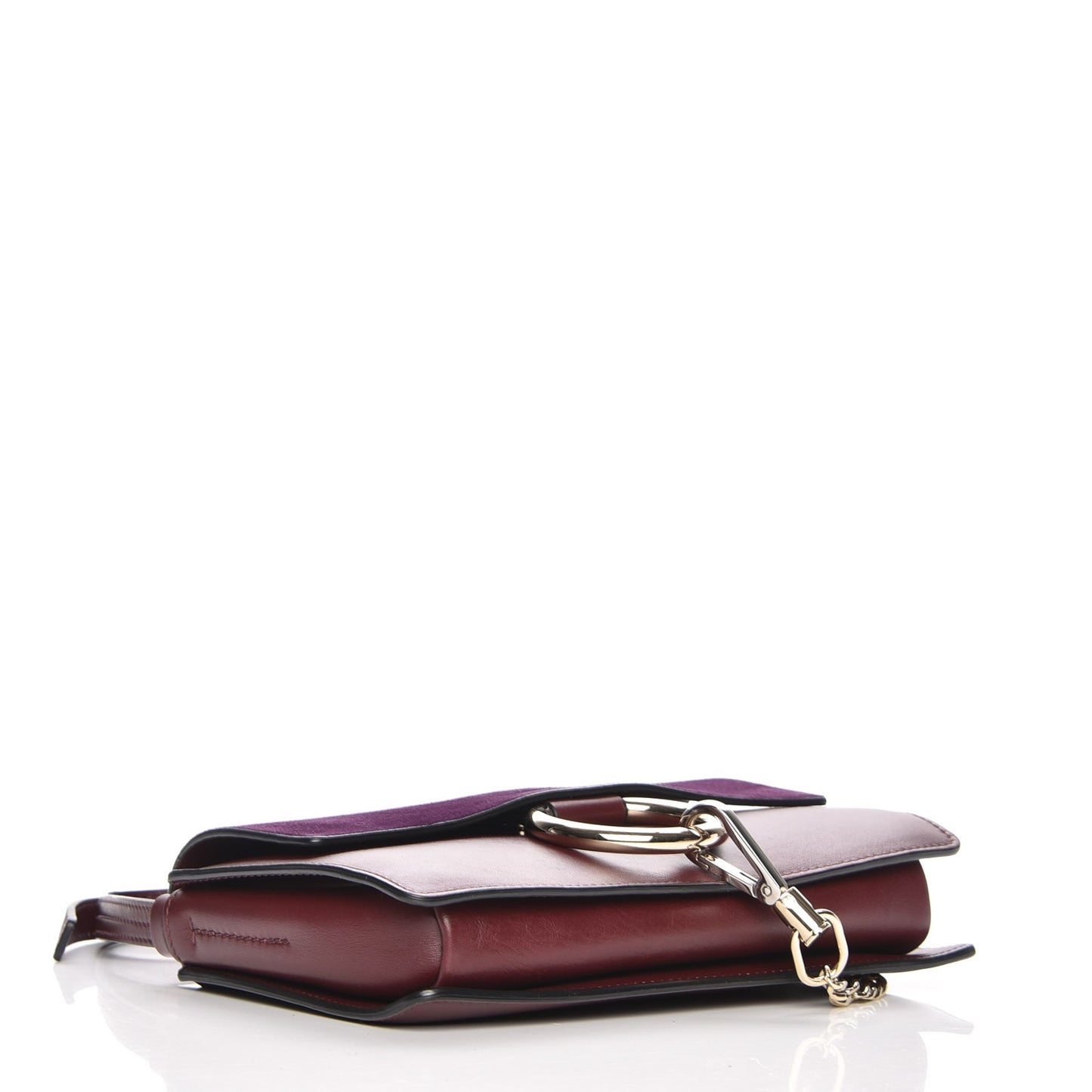 Suede Calfskin Small Faye Shoulder Bag Intense Violine