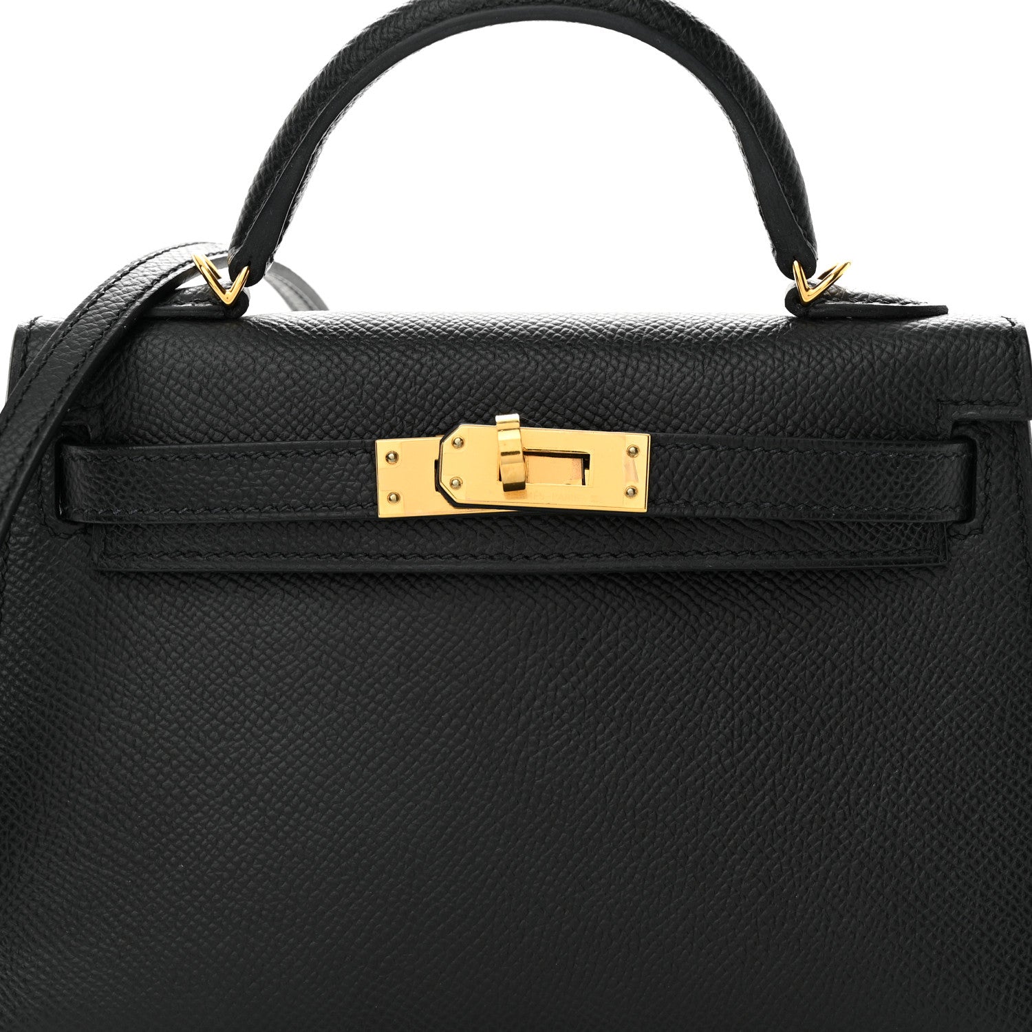 Hermes Epsom Mini Kelly Sellier 20 Black 7 of 11