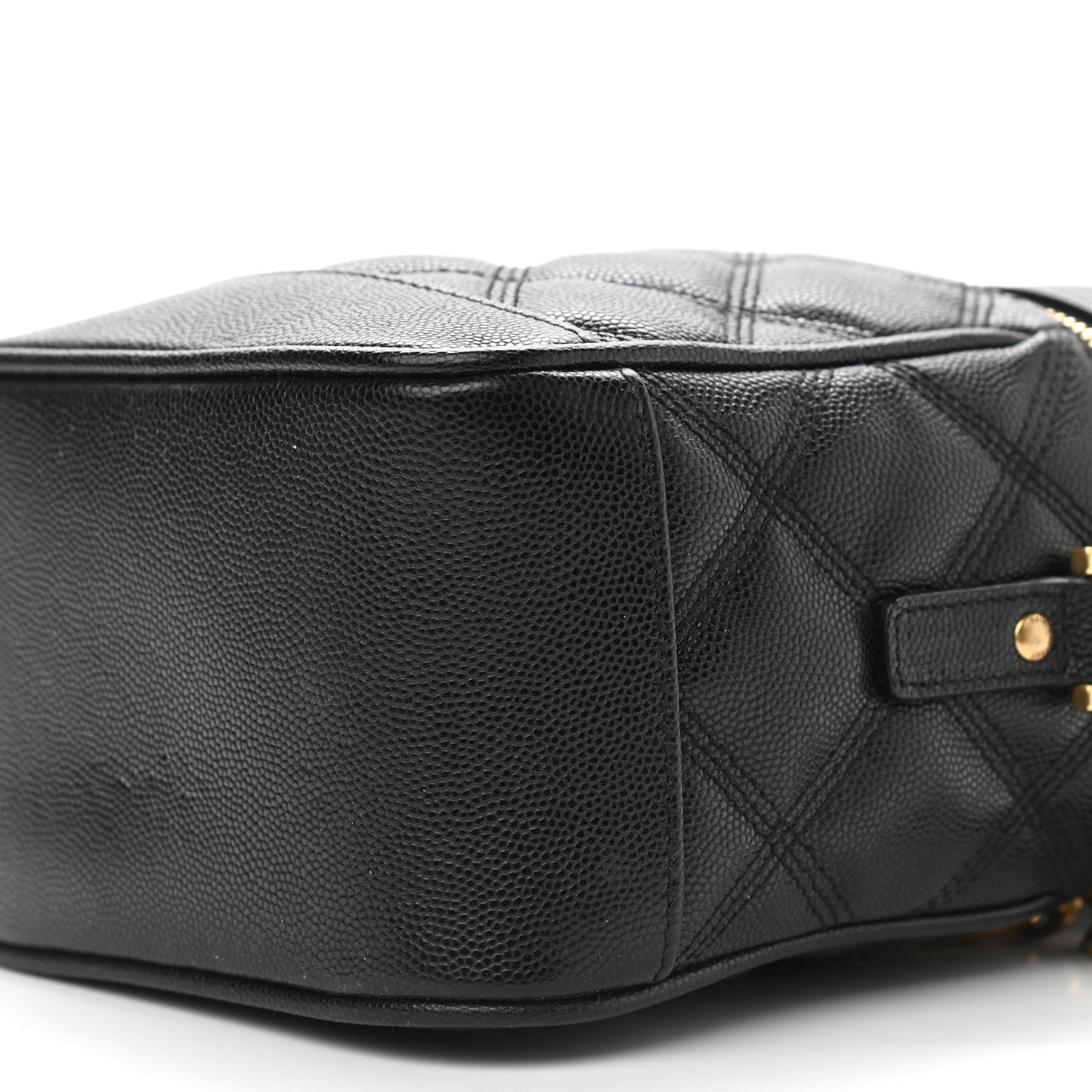 Grain de Poudre Quilted 80's Vanity Bag Black