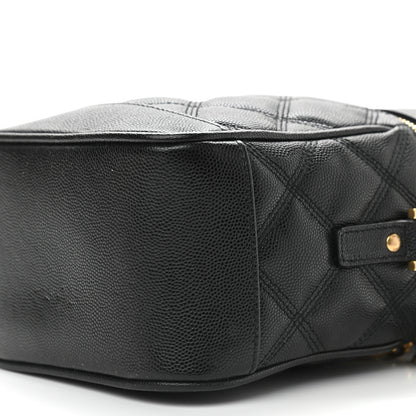 Saint Laurent Grain de Poudre Quilted 80's Vanity Bag Black 8 of 8