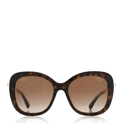 Chanel Square Winter Polarized Pearl Sunglasses 5339-H Tortoise 2 of 7