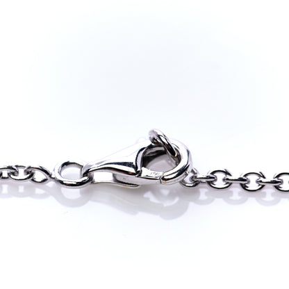Cartier 18K White Gold Interlocking LOVE Necklace 7 of 8