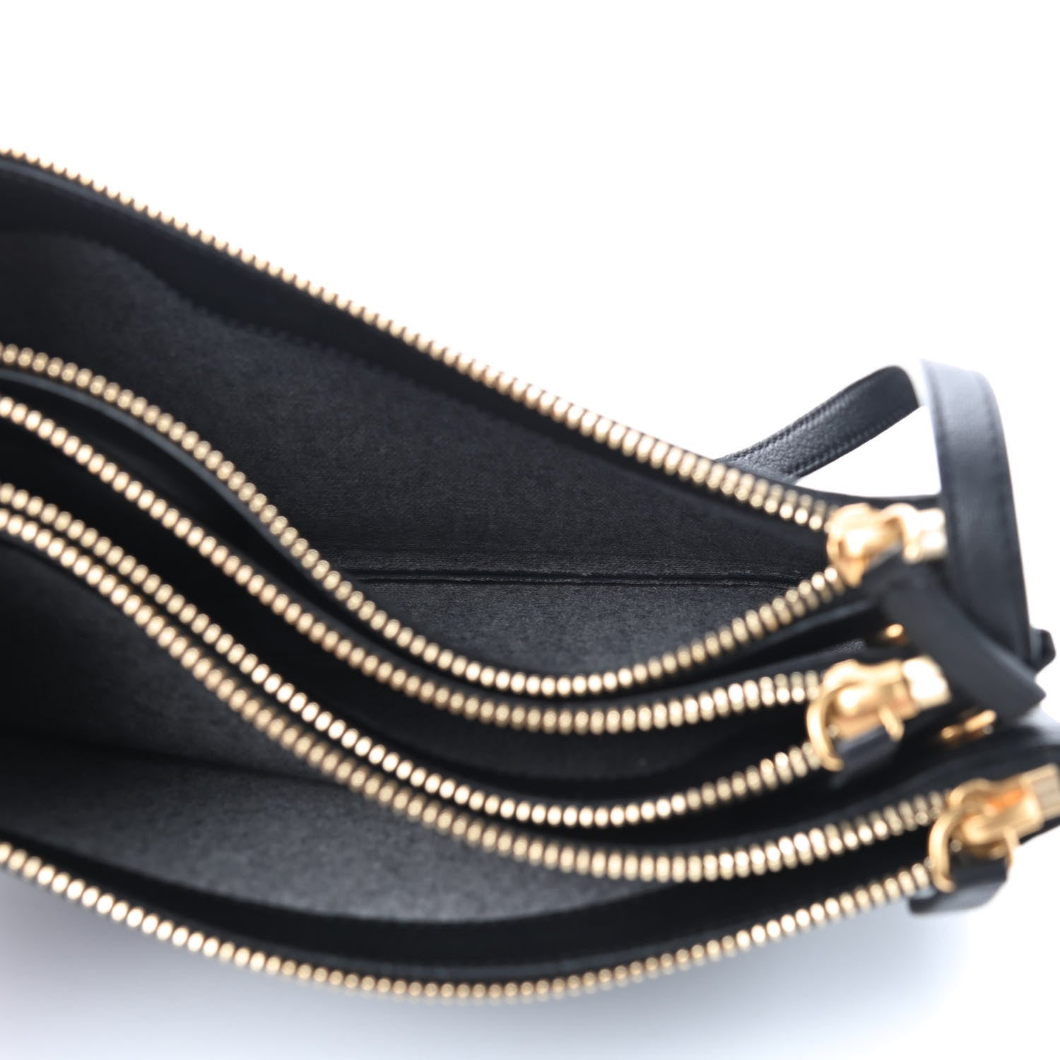 Celine Lambskin Small Trio Crossbody Bag Black 5 of 8