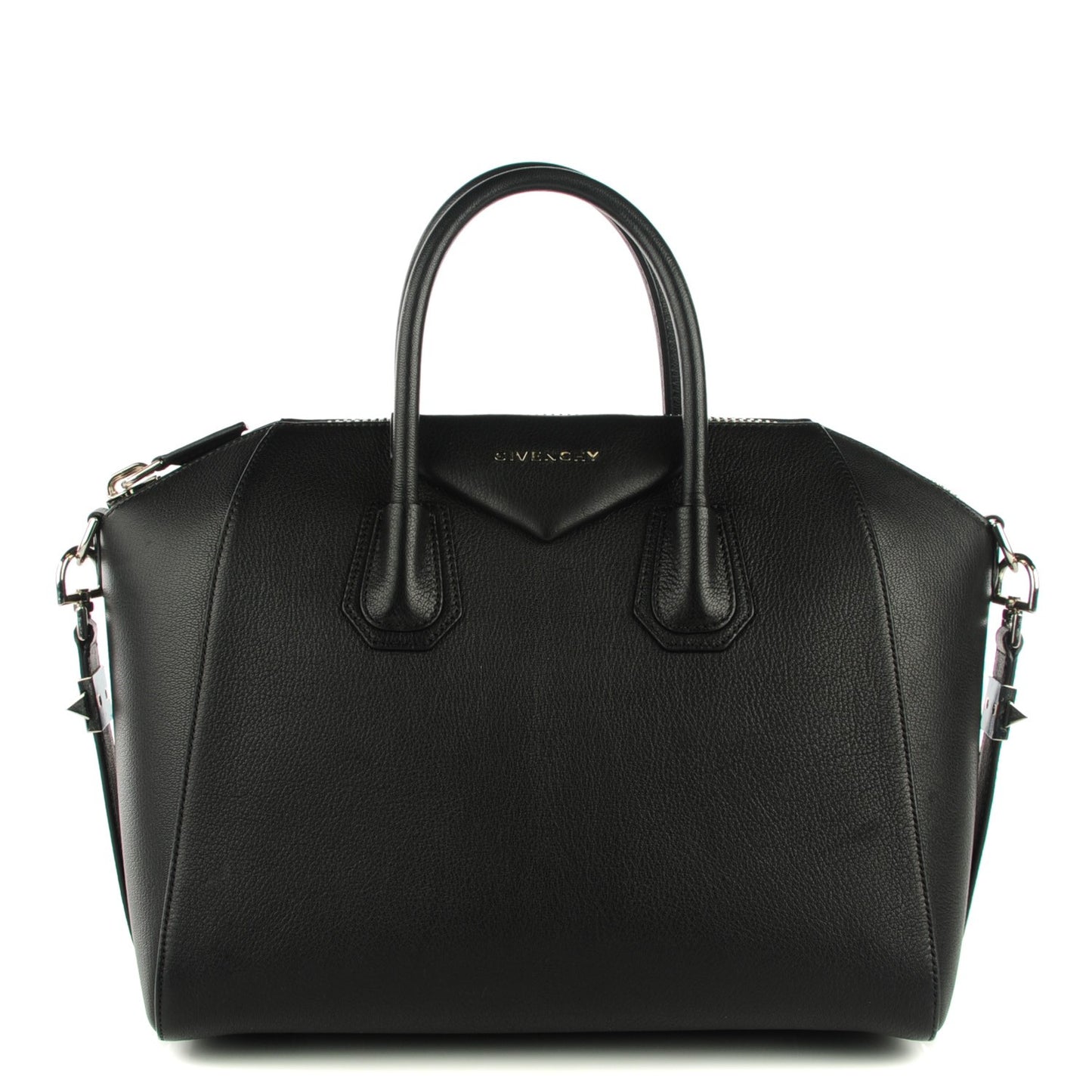 Sugar Goatskin Medium Antigona Black
