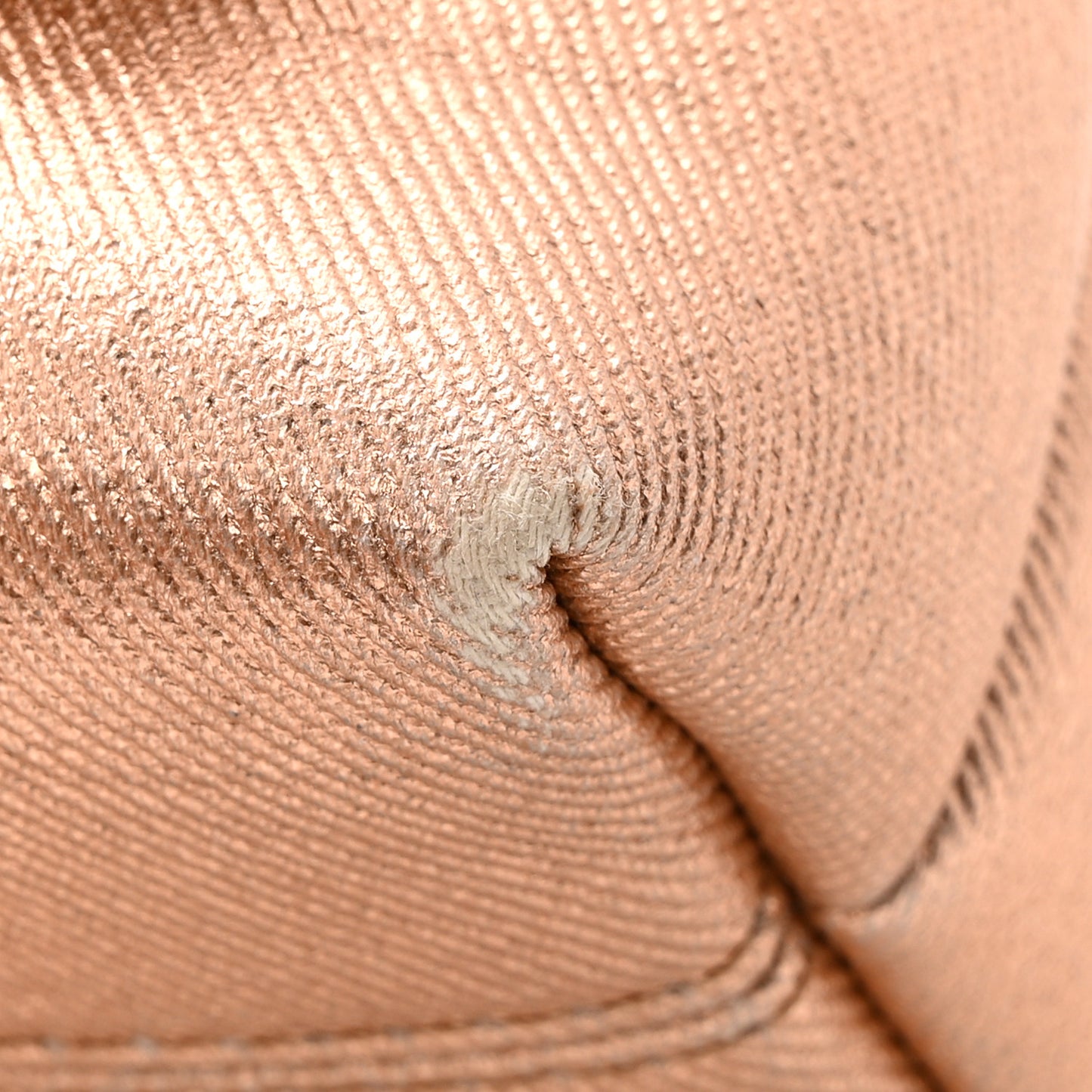 Coated Metallic Denim Mini Label Chain Shoulder Bag Iced Nude