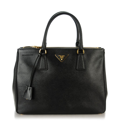 Prada Saffiano Large Galleria Double Zip Tote Black 1 of 8
