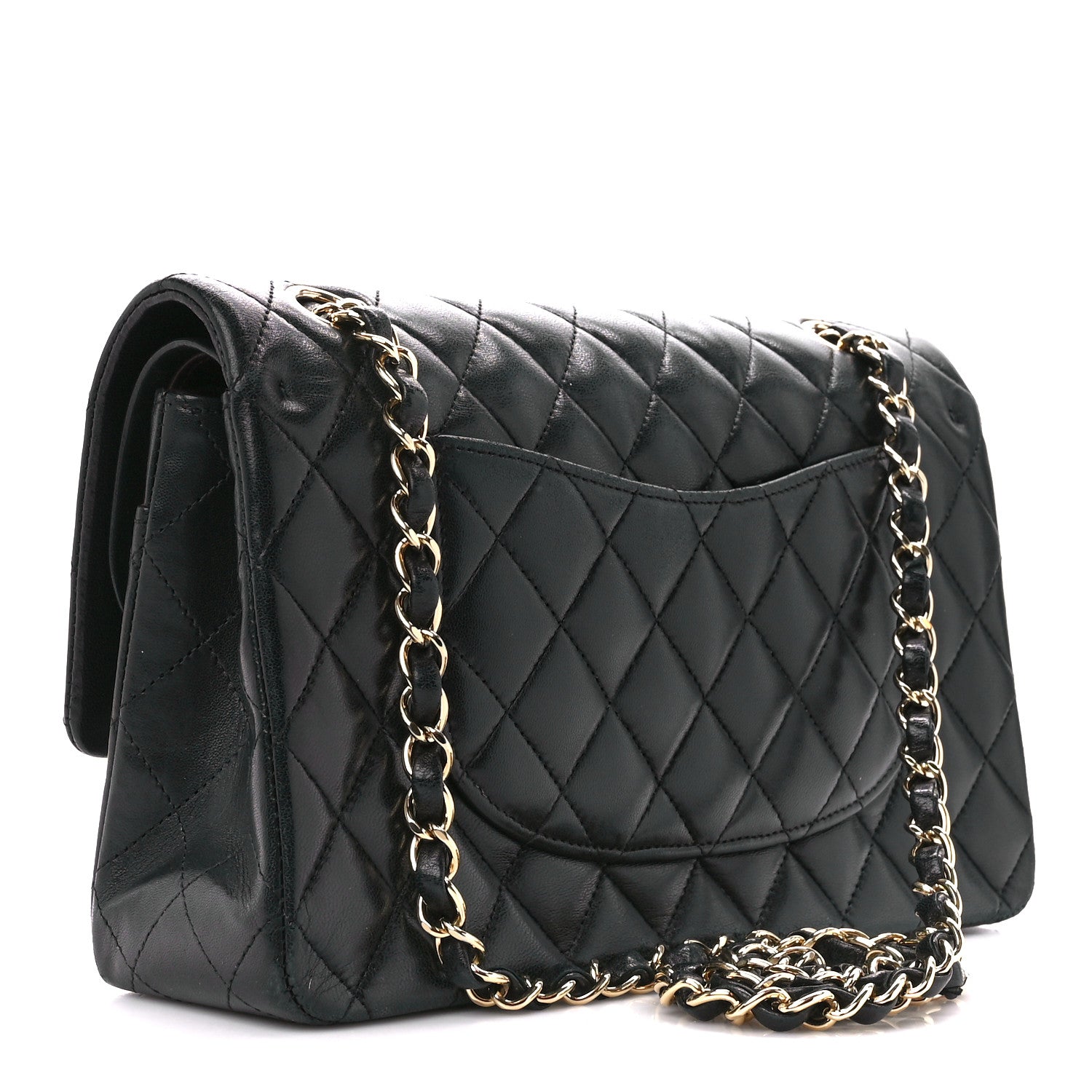 Chanel Lambskin Quilted Medium Double Flap Black 3 of 11