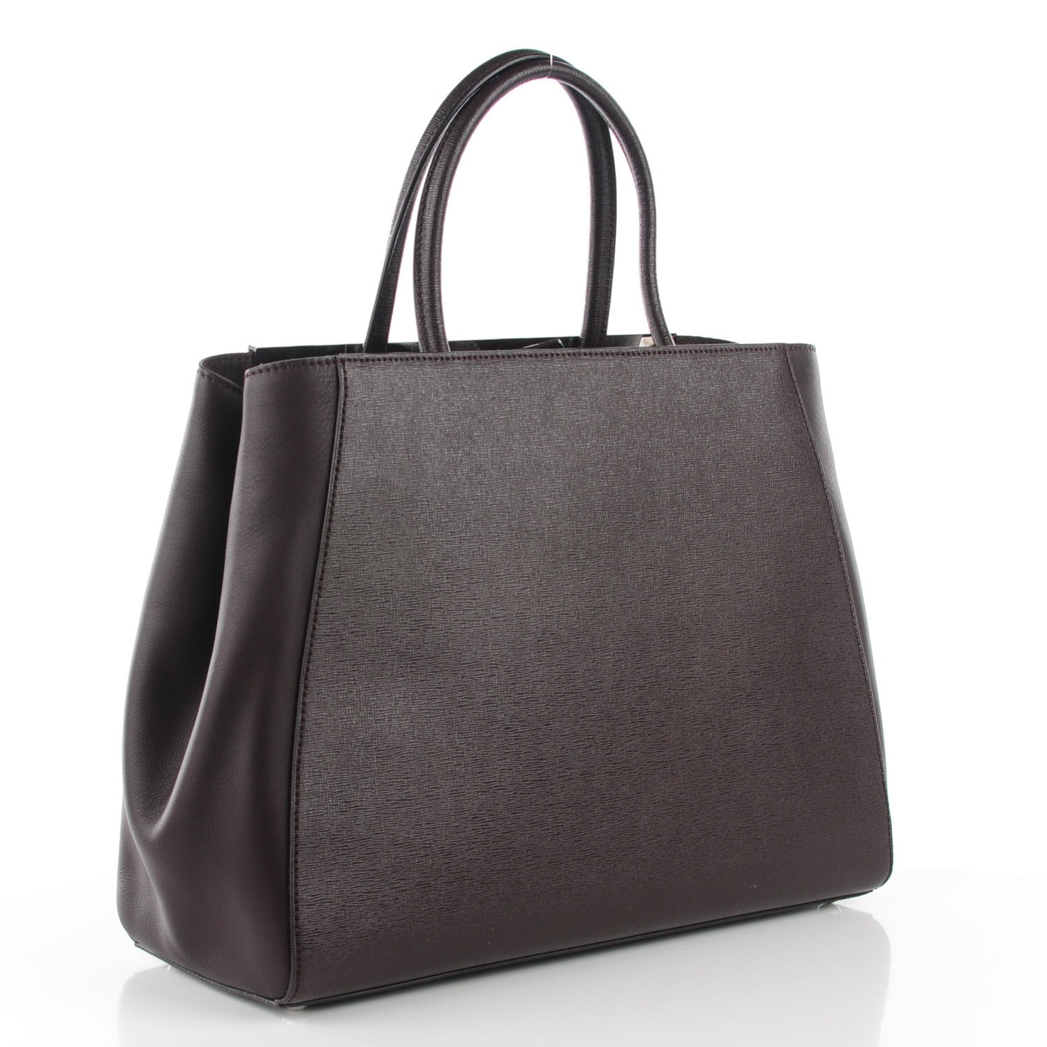 Fendi Vitello Elite Regular 2Jours Tote Caffe Noir 5 of 11