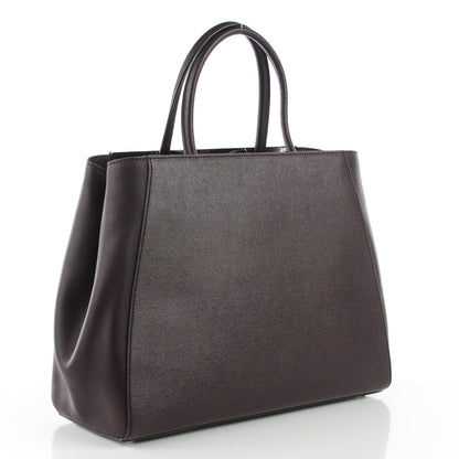 Fendi Vitello Elite Regular 2Jours Tote Caffe Noir 5 of 11