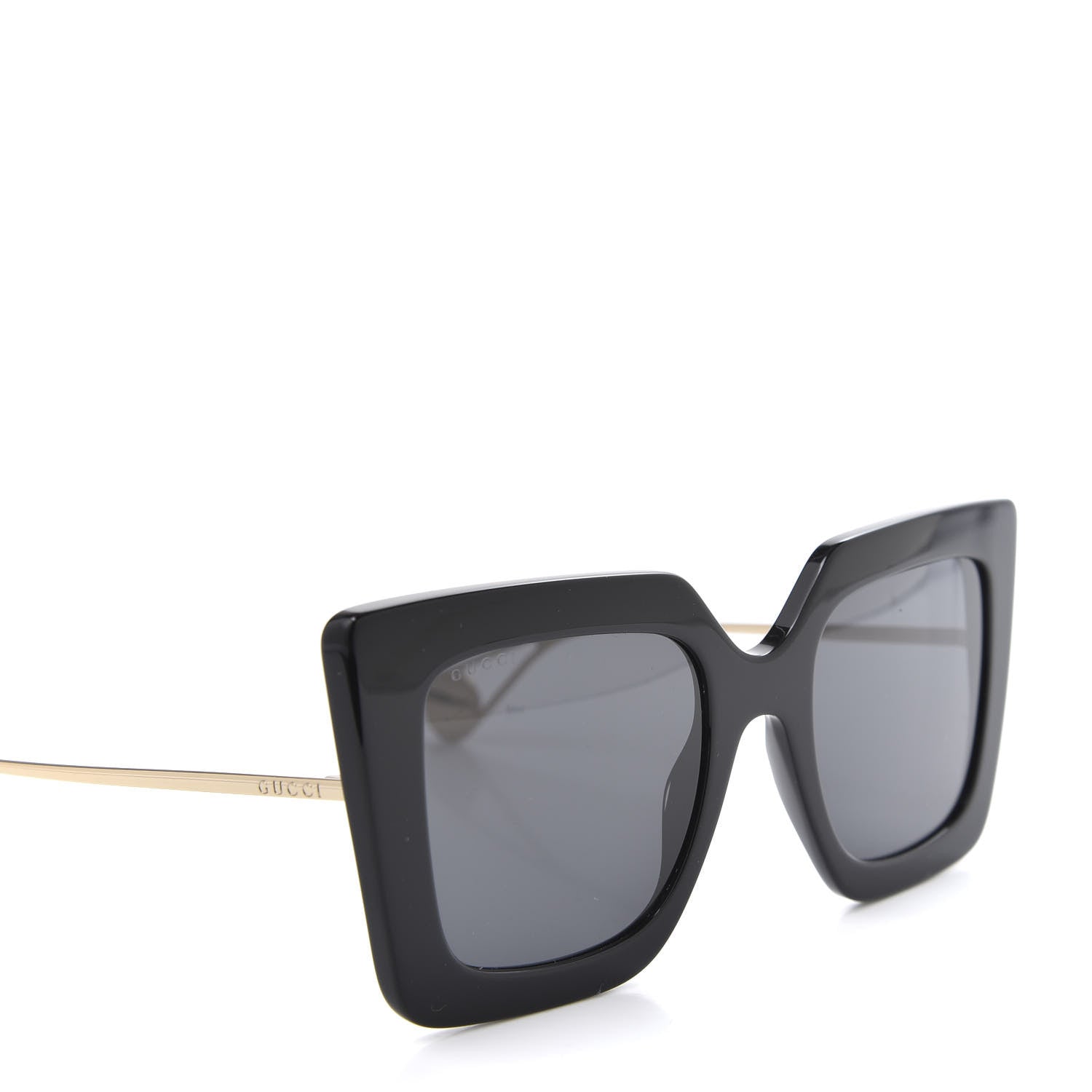 Gucci Acetate Oversize Square Frame GG0435S Sunglasses Black 7 of 8