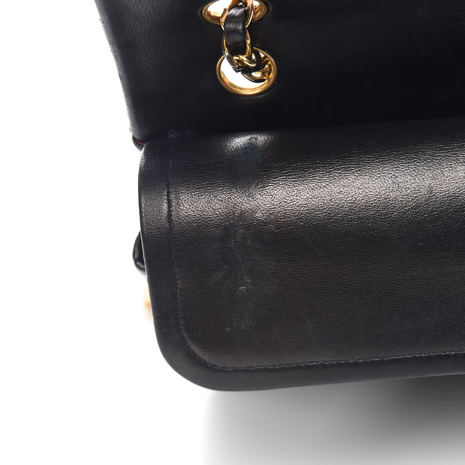 Chanel Lambskin Quilted Medium Double Flap Black 15 of 19