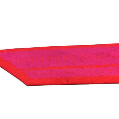 Hermes Silk Clic C'est Noue Twilly Rouge Grenadine Fuchsia 6 of 6