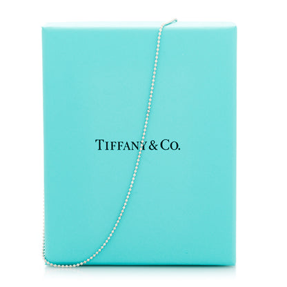 Tiffany Sterling Silver 1.2mm Bead Chain Necklace 18" 9 of 9