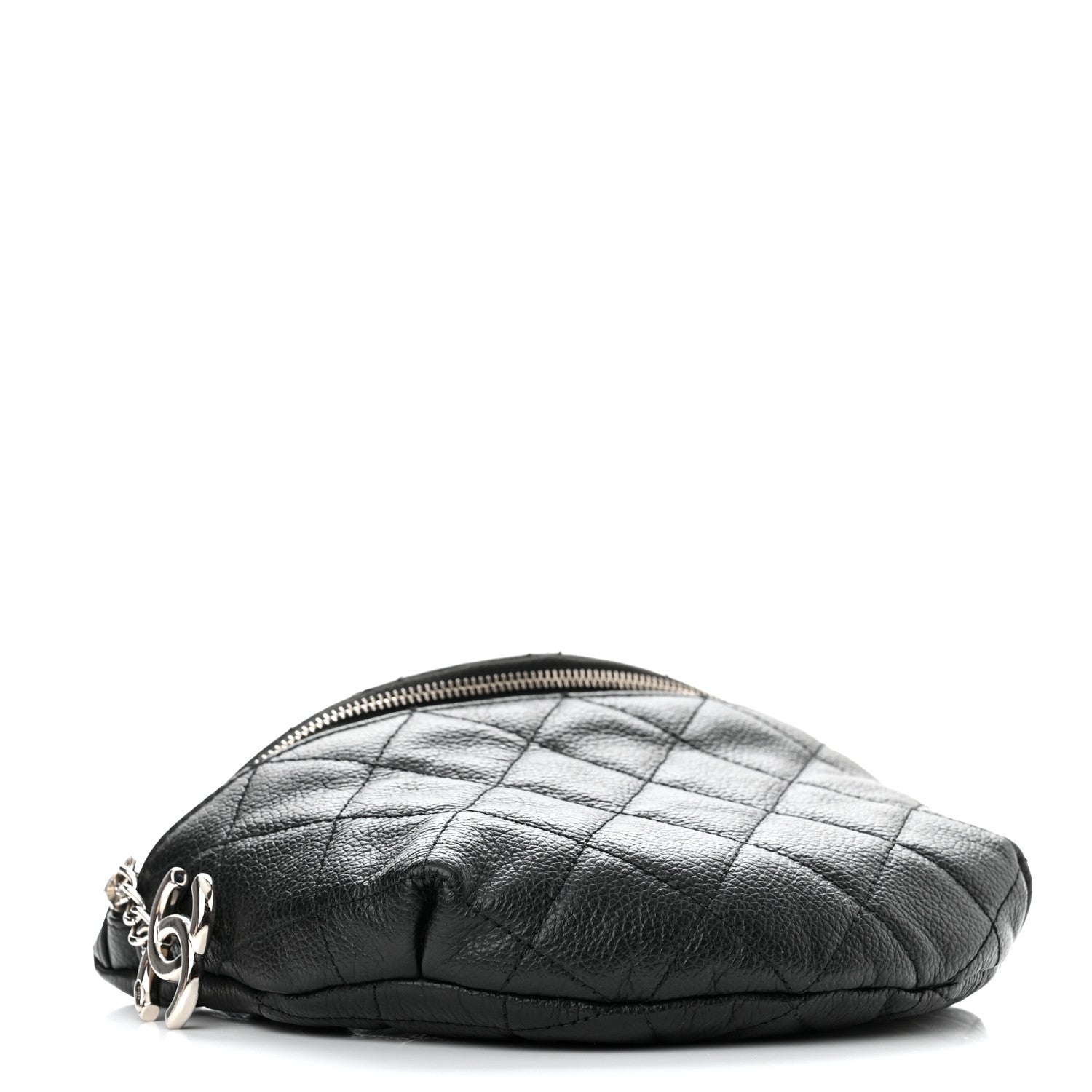 Chanel Grained Calfskin Quilted Waist Belt Bag Black 4 of 11