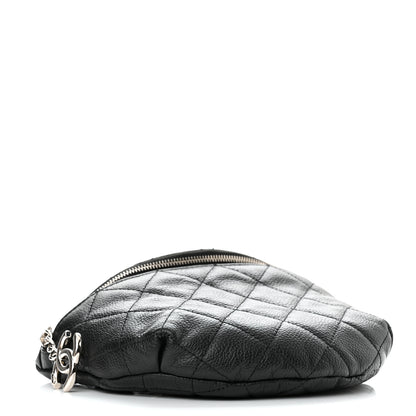 Chanel Grained Calfskin Quilted Waist Belt Bag Black 4 of 11