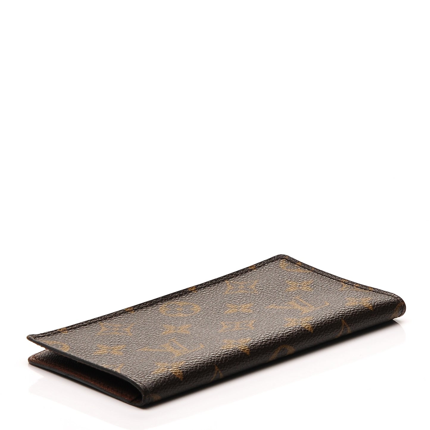 Monogram Simple Checkbook Holder Wallet Cover