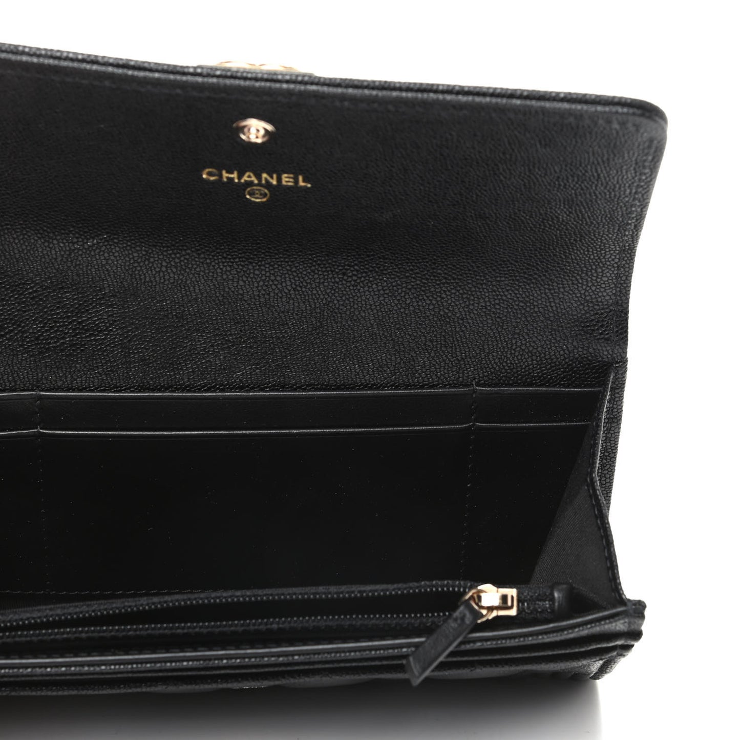 Caviar Quilted Medium Boy Flap Wallet Black