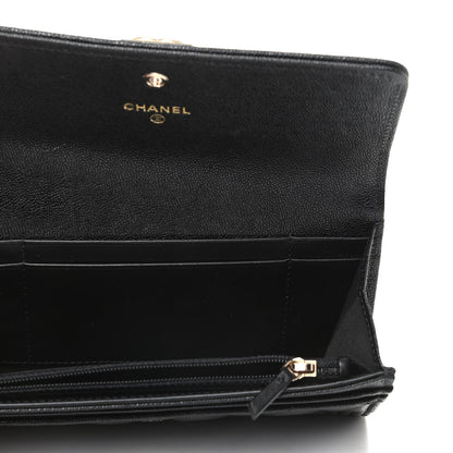 Chanel Caviar Quilted Medium Boy Flap Wallet Black 5 of 8