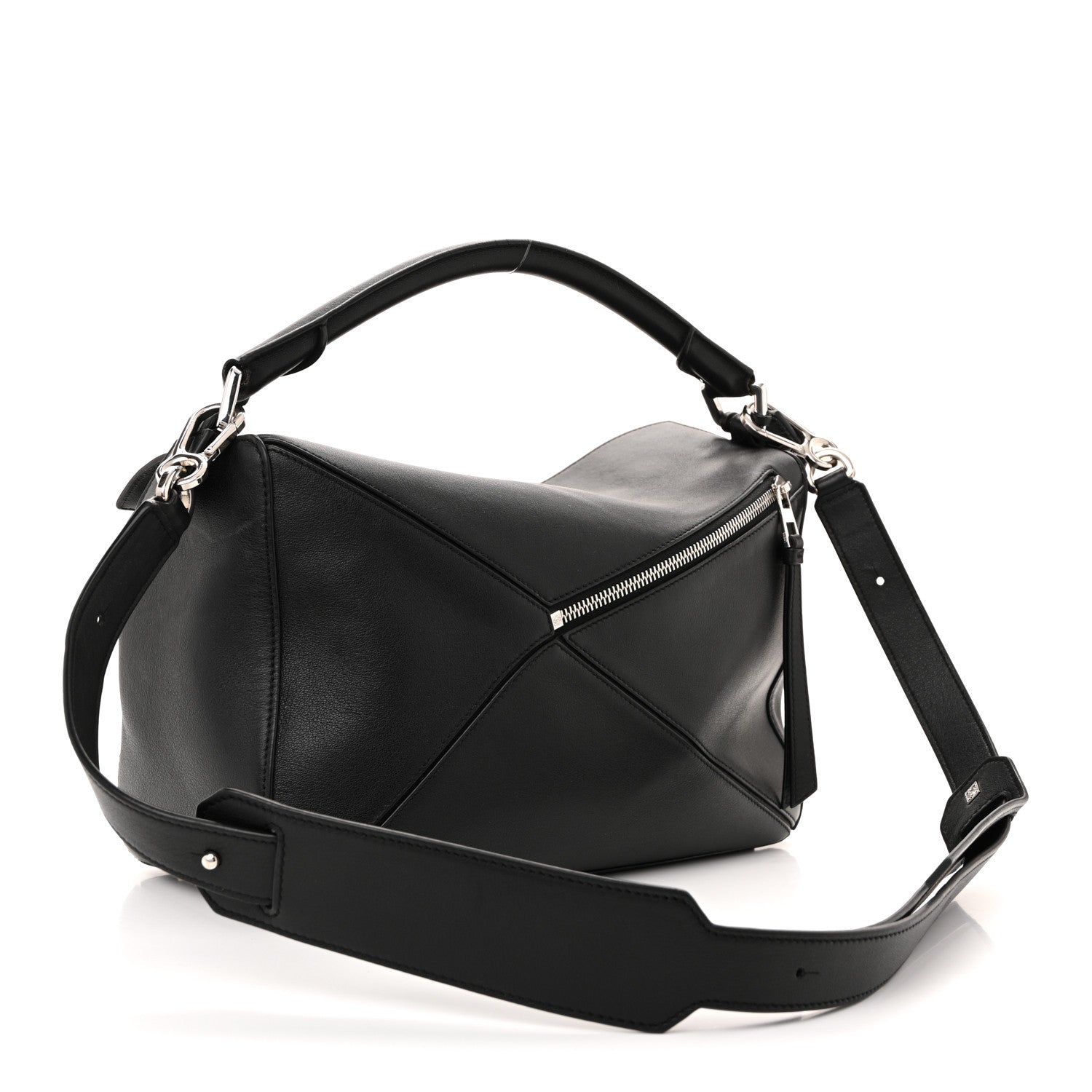 Loewe Calfskin Medium Puzzle Bag Black 3 of 13