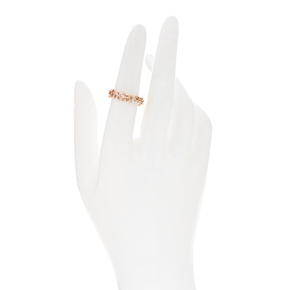 Hermes 18K Rose Gold Diamond PM Chaine d'Ancre Chaos Ring 51 5.75 2 of 5