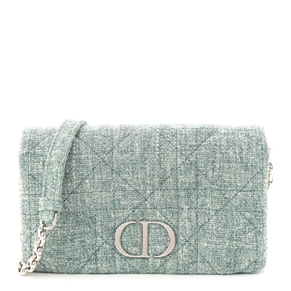 Christian Dior Canvas Macrocannage Caro Pouch Green Multicolor 1 of 12