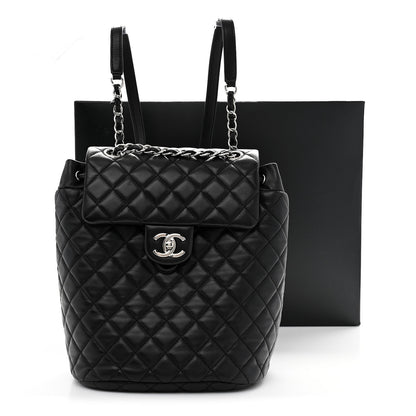 Chanel Lambskin Quilted Small Urban Spirit Backpack Black 11 of 11