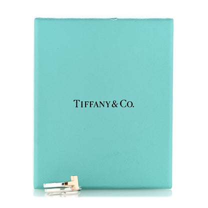 Tiffany 18K Rose Gold Sterling Silver T Square Wrap Ring 53 6.5 5 of 5