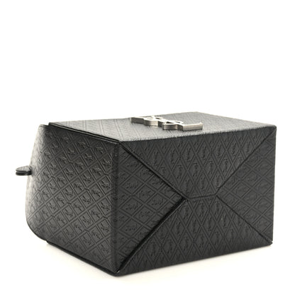 Saint Laurent Calfskin Monogram Take Away Box Black 4 of 10