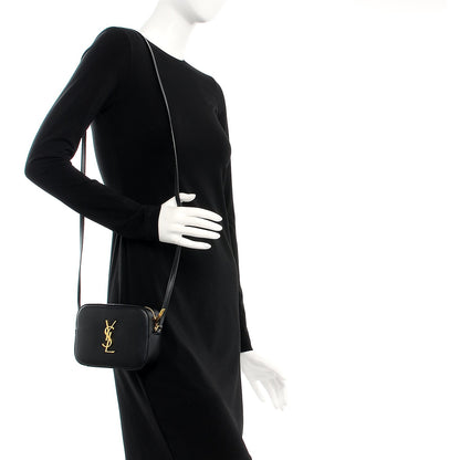 Saint Laurent Grain De Poudre Small Classic Monogram Camera Bag Black 2 of 6
