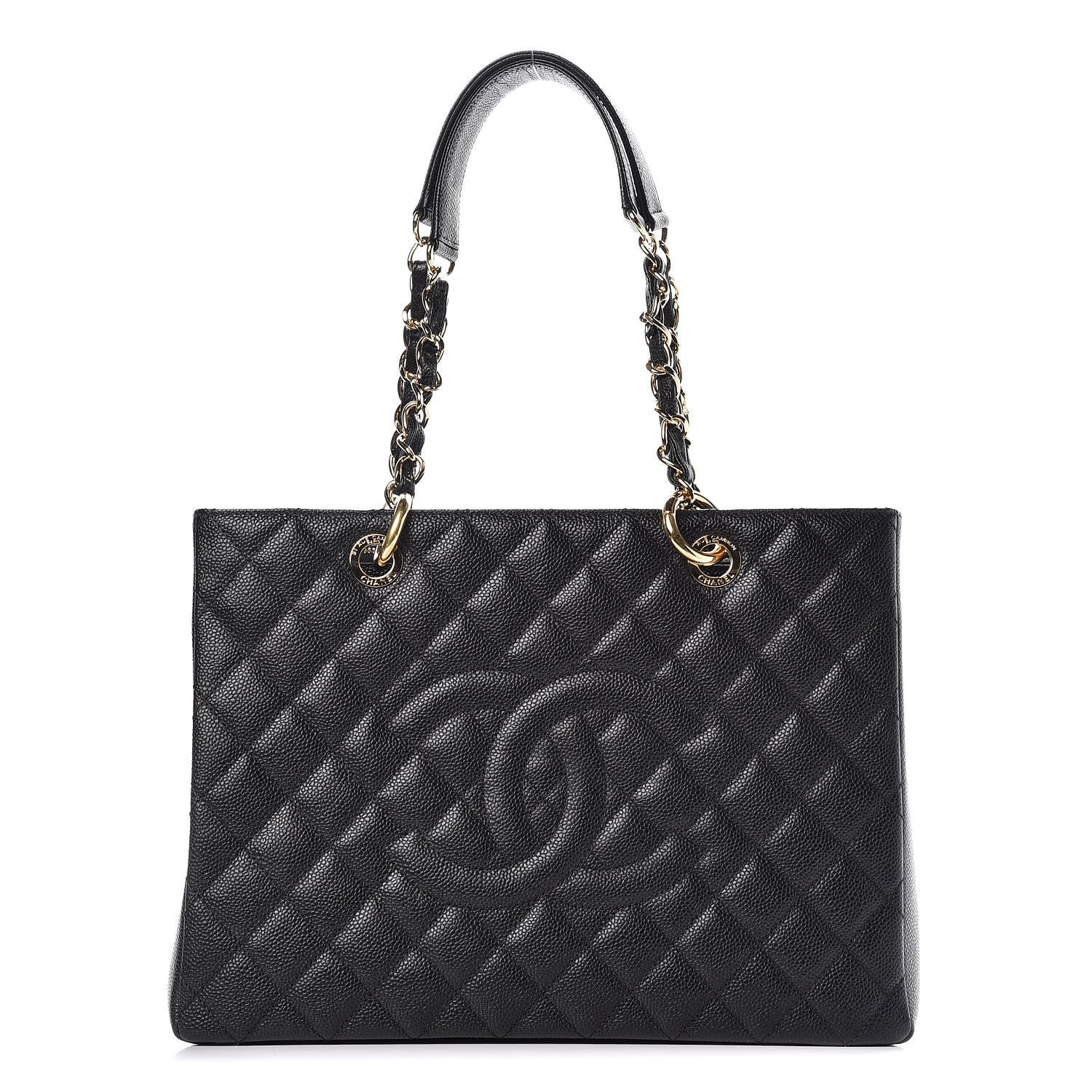 Chanel Caviar Quilted Grand Shopping Tote GST Black 1 of 10