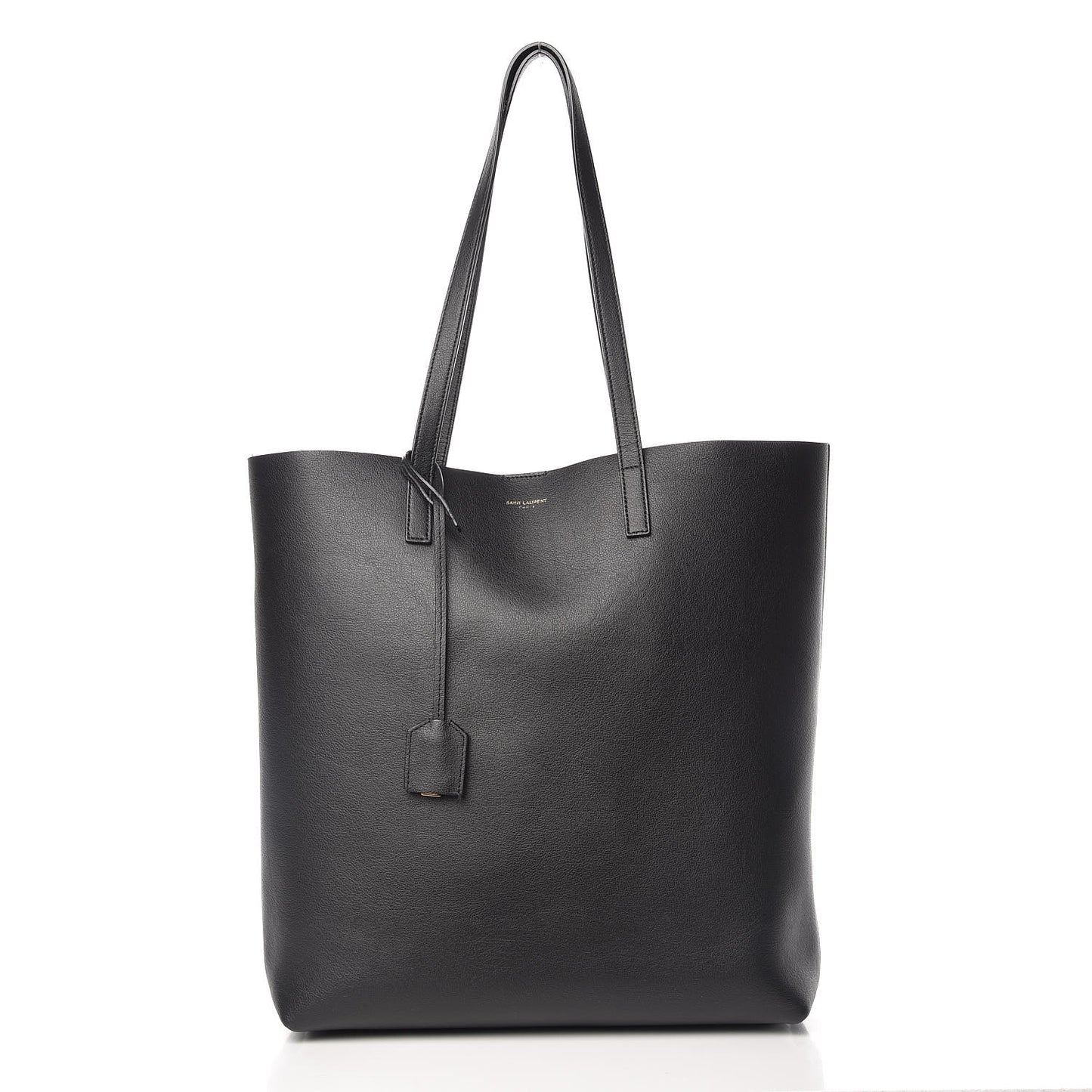 Calfskin Medium Shopping Tote Black