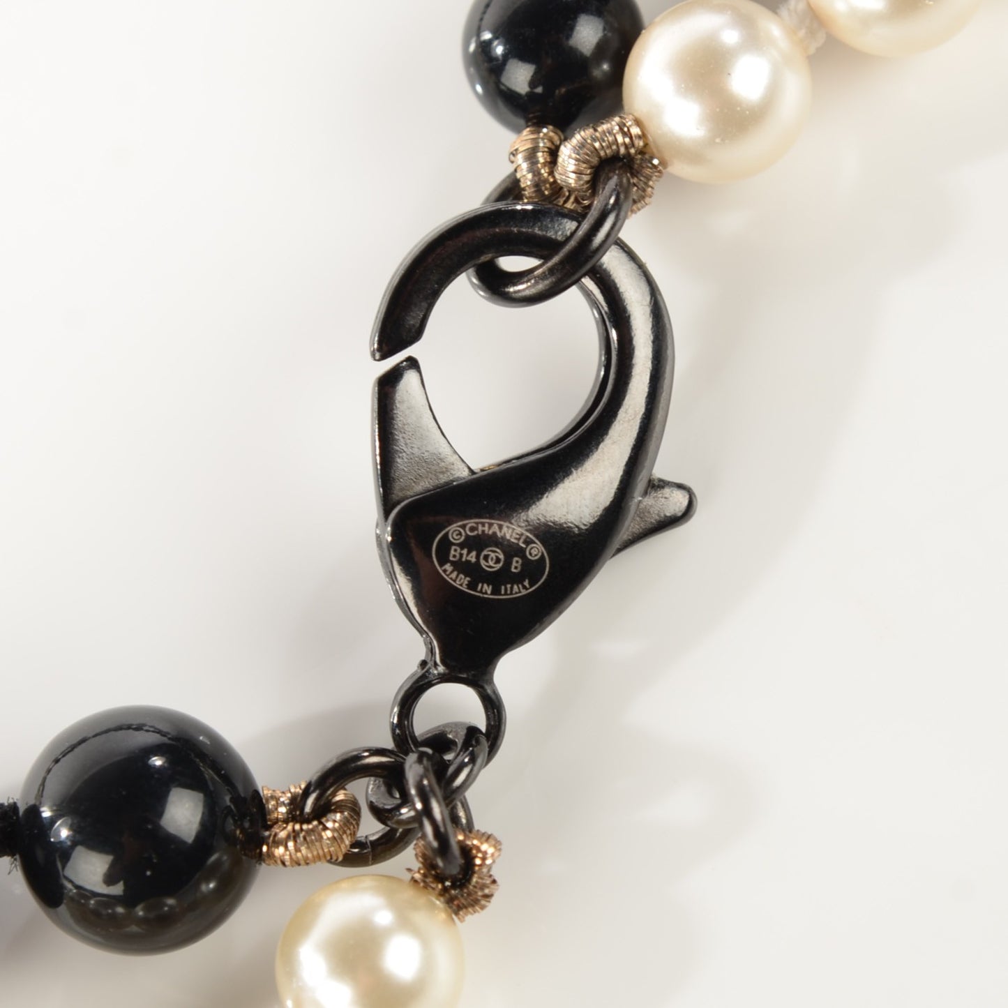 Pearl Ruthenium CC Belt Black White