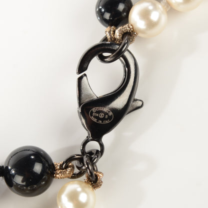 Chanel Pearl Ruthenium CC Belt Black White 4 of 4