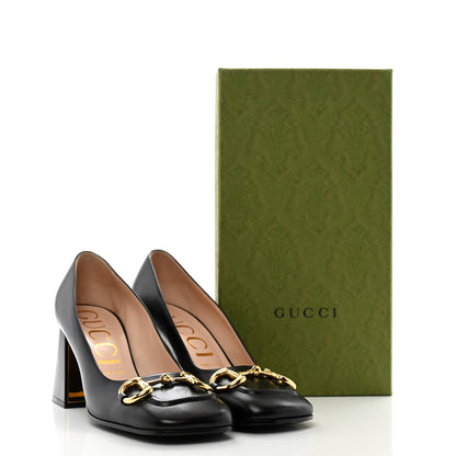 Gucci Malaga Kid Horsebit 75mm Pumps 40 Black 10 of 10