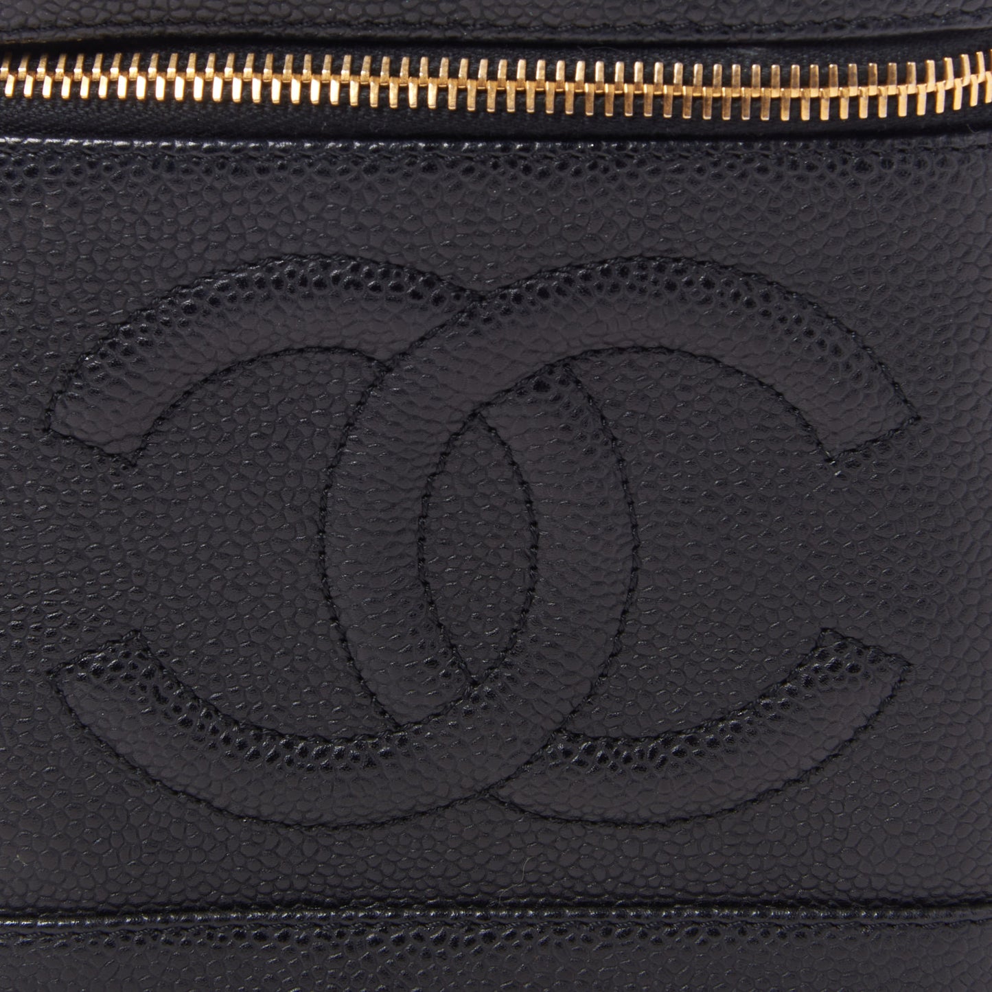 Caviar Cosmetic Vanity Bag Black