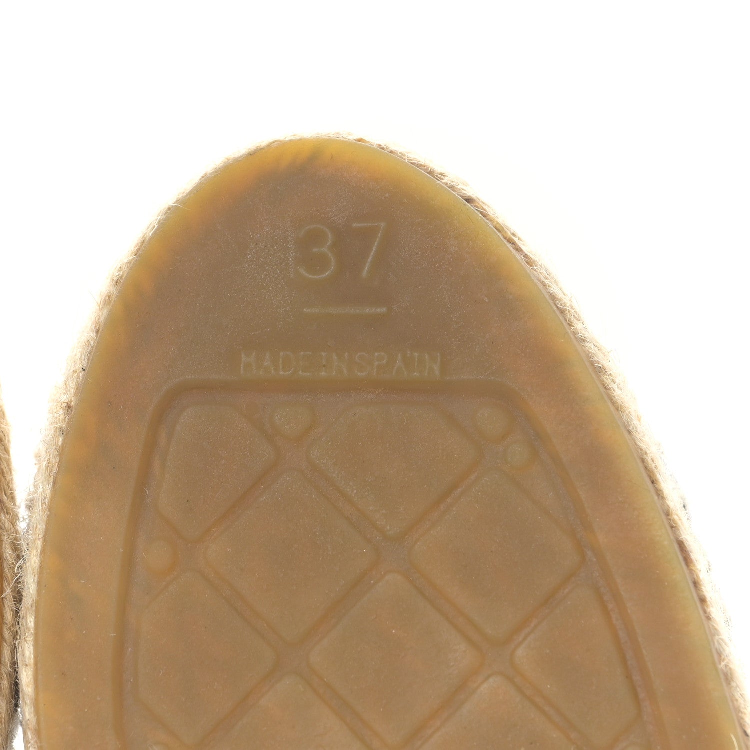 Chanel Metallic Lambskin Tweed CC Espadrilles 37 Black Silver 6 of 8