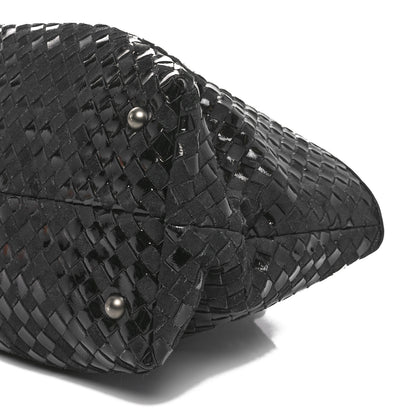 Bottega Veneta Intrecciato Rugiada Vintaga Medium Shopper Black 11 of 11