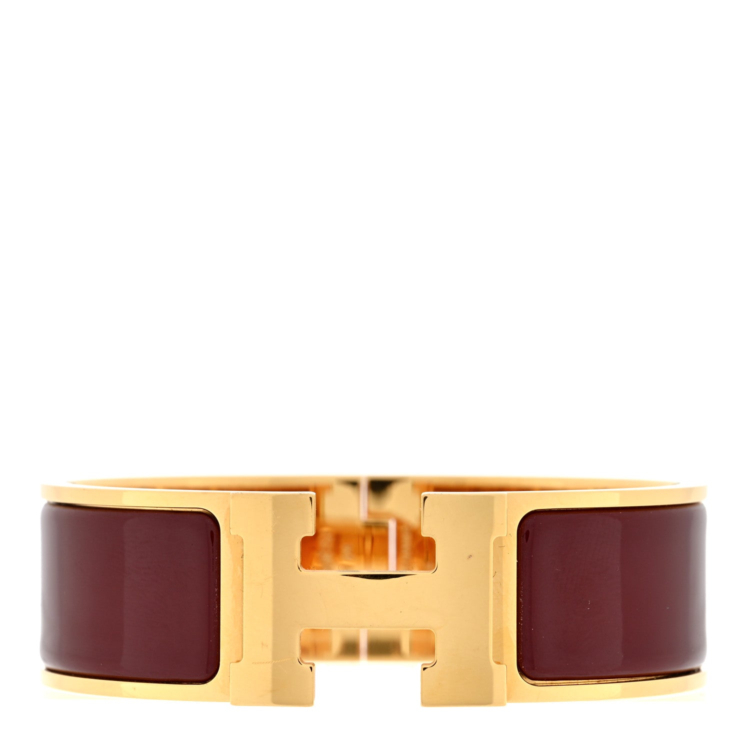 Hermes Enamel Wide Clic Clac H Bracelet PM Baroque 1 of 3